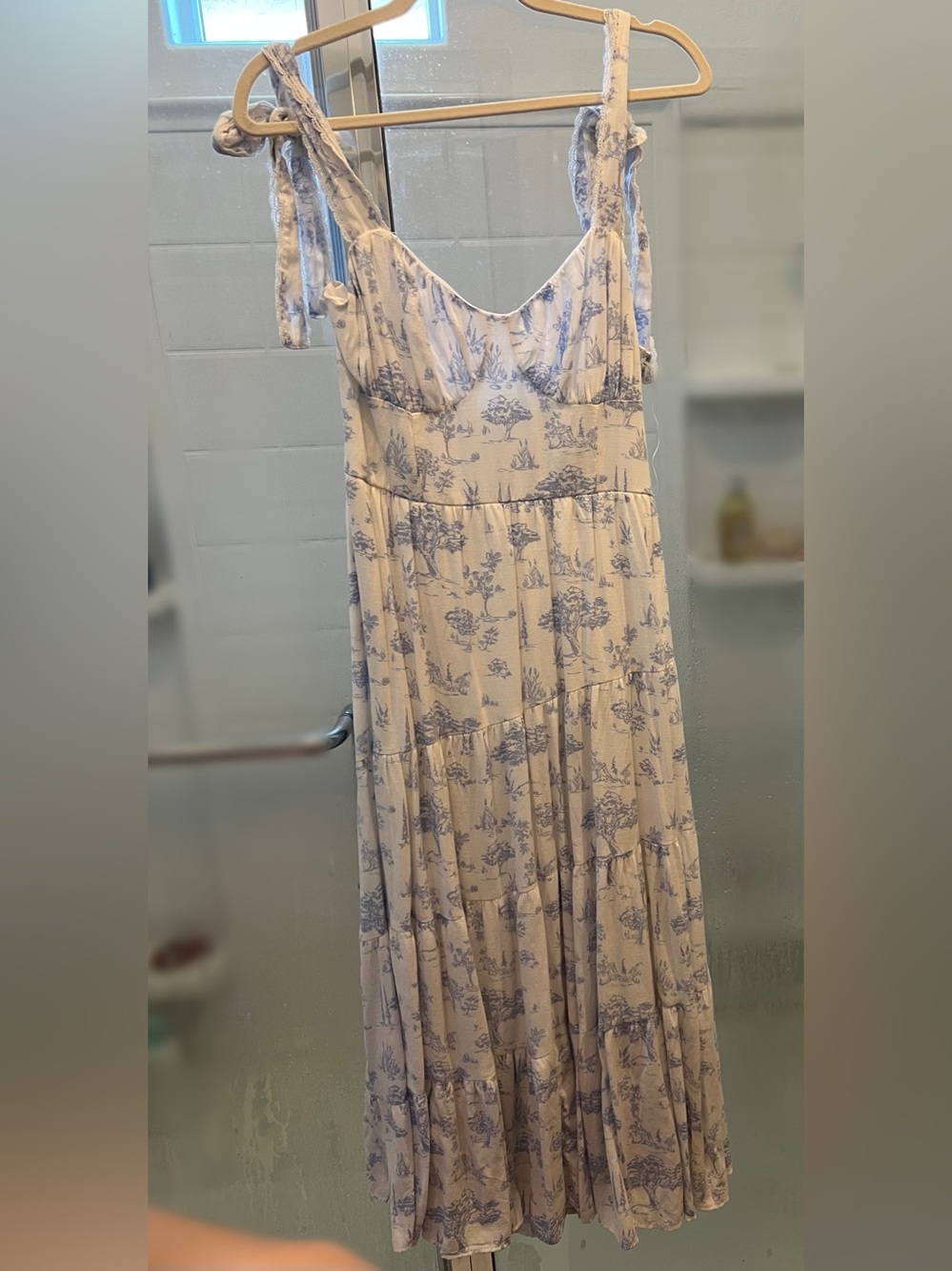 Alterd State Toile Maxi Dress with Tie Straps